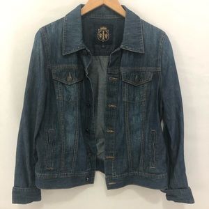 Talbots Dark Denim Lightweight Jean Jacket Sz M